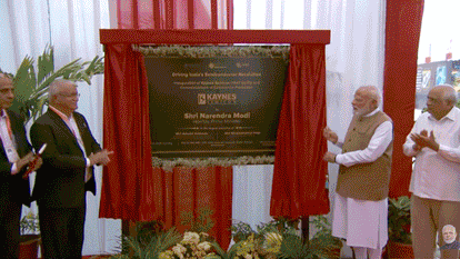 PM Modi inaugurated the Kens Semicon plant in Sanand, saying Gujarat is becoming a semiconductor hub