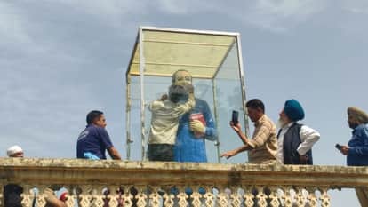 Dr. Ambedkar Statue Vandalized in Noorpur Jattan Hoshiarpur
