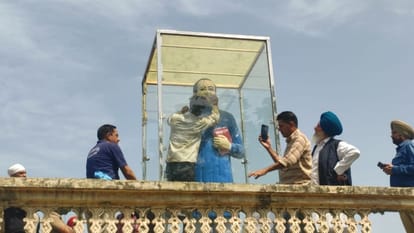 Dr. Ambedkar Statue Vandalized in Noorpur Jattan Hoshiarpur