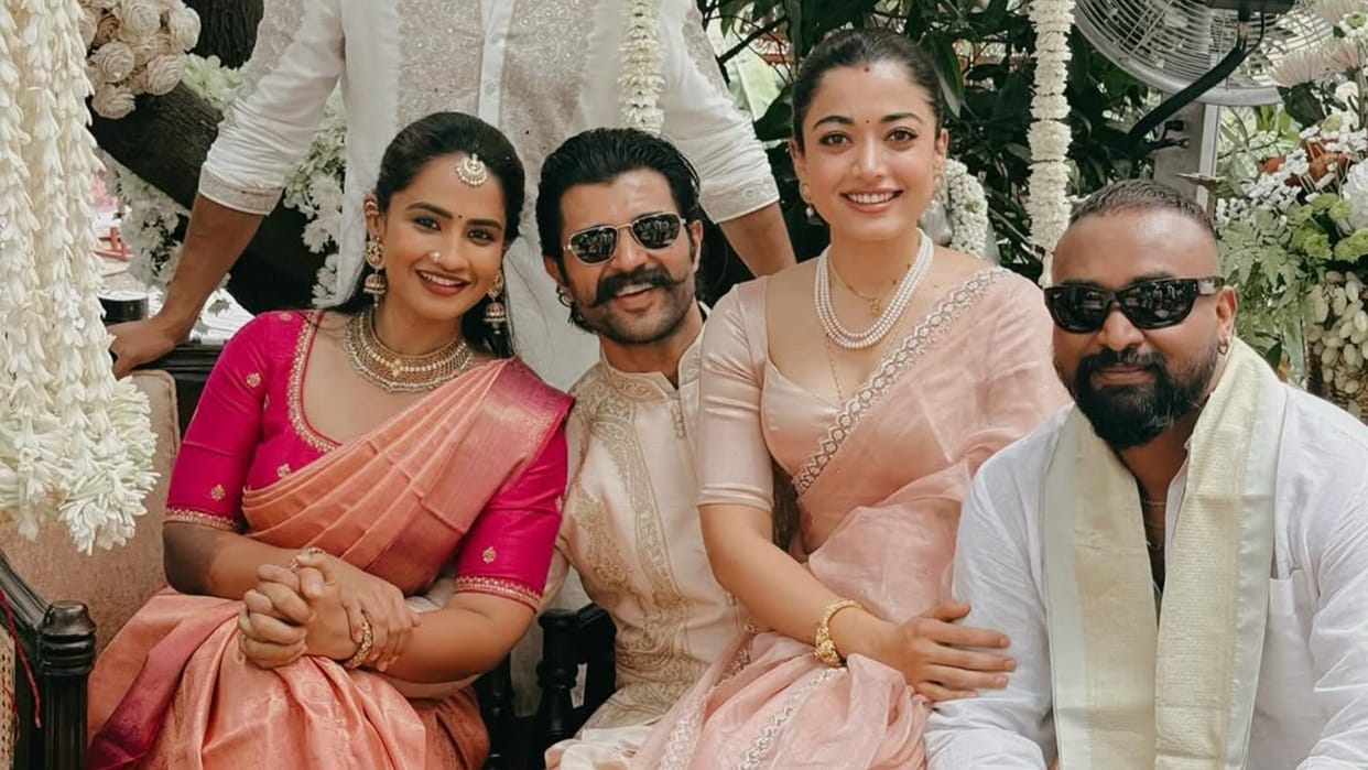 Newlywed Vijay Deverakonda and Rashmika Mandanna Attends A Wedding See Photos