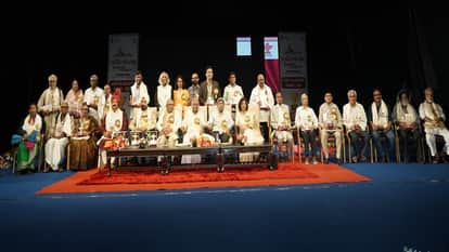 Three litterateurs including Dr. Pratibha Rai were given the higher membership of Sahitya Academy