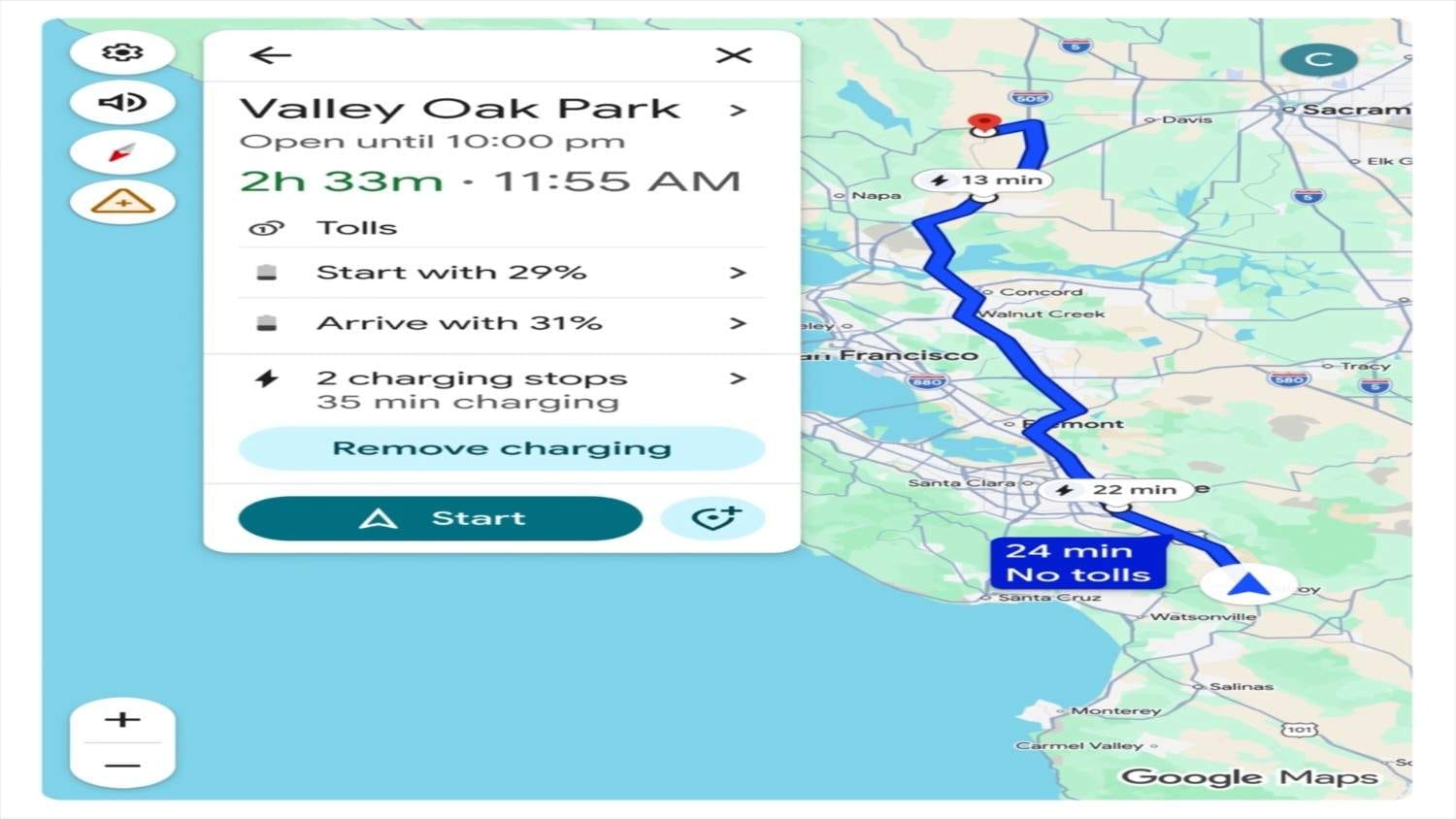 Google Maps EV Update: AI-Powered Battery Prediction, Trip Planning Here