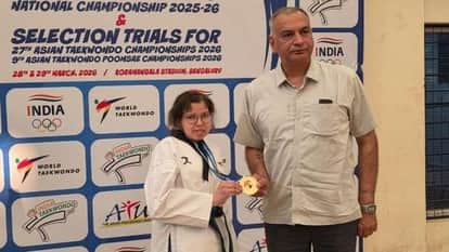 Indore News Gunika Sharma wins Gold at National Para Taekwondo Championship