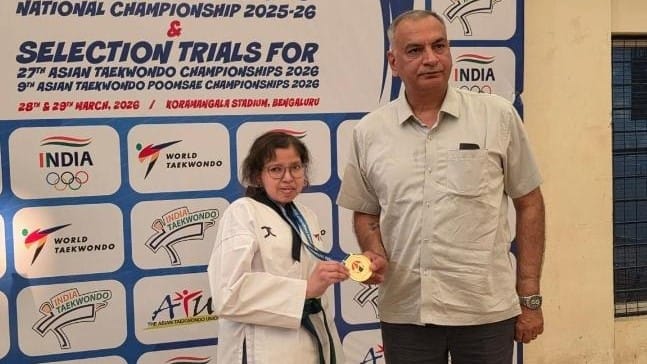 Indore News Gunika Sharma wins Gold at National Para Taekwondo Championship