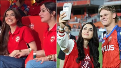IPL 2026: Preity Zinta Nimrat Khaira watched Punjab Kings and Gujarat Titans match see photos