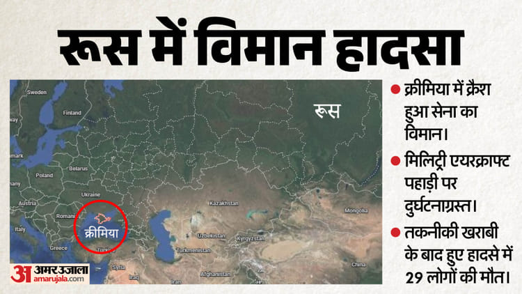 Russian Military Plane Crash: क्रीमिया में क्रैश हुआ रूस की सेना का विमान, AN-26 हादसे में 29 लोगों की मौत