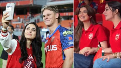 IPL 2026: Preity Zinta Nimrat Khaira watched Punjab Kings and Gujarat Titans match see photos