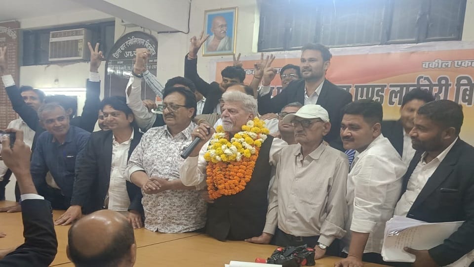 Bijnor: Rajendra Singh elected District Bar President, Manoj Shetty became General Secretary