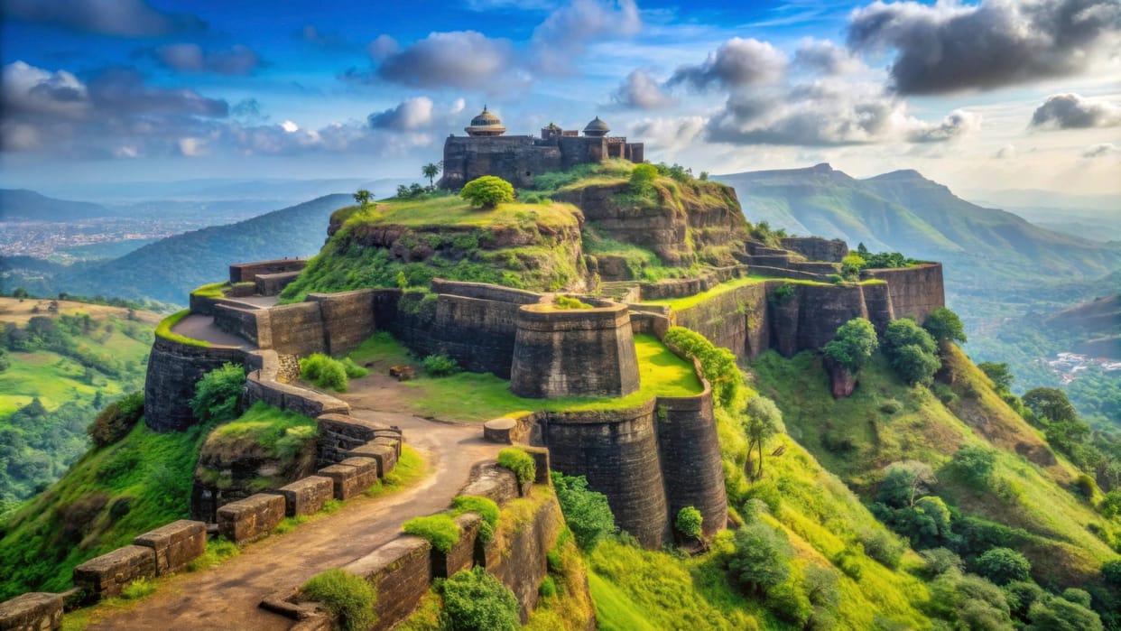 A unique watchtower was found in Raigad Fort, this building was once the center of Shivaji Maharaj's rule.
