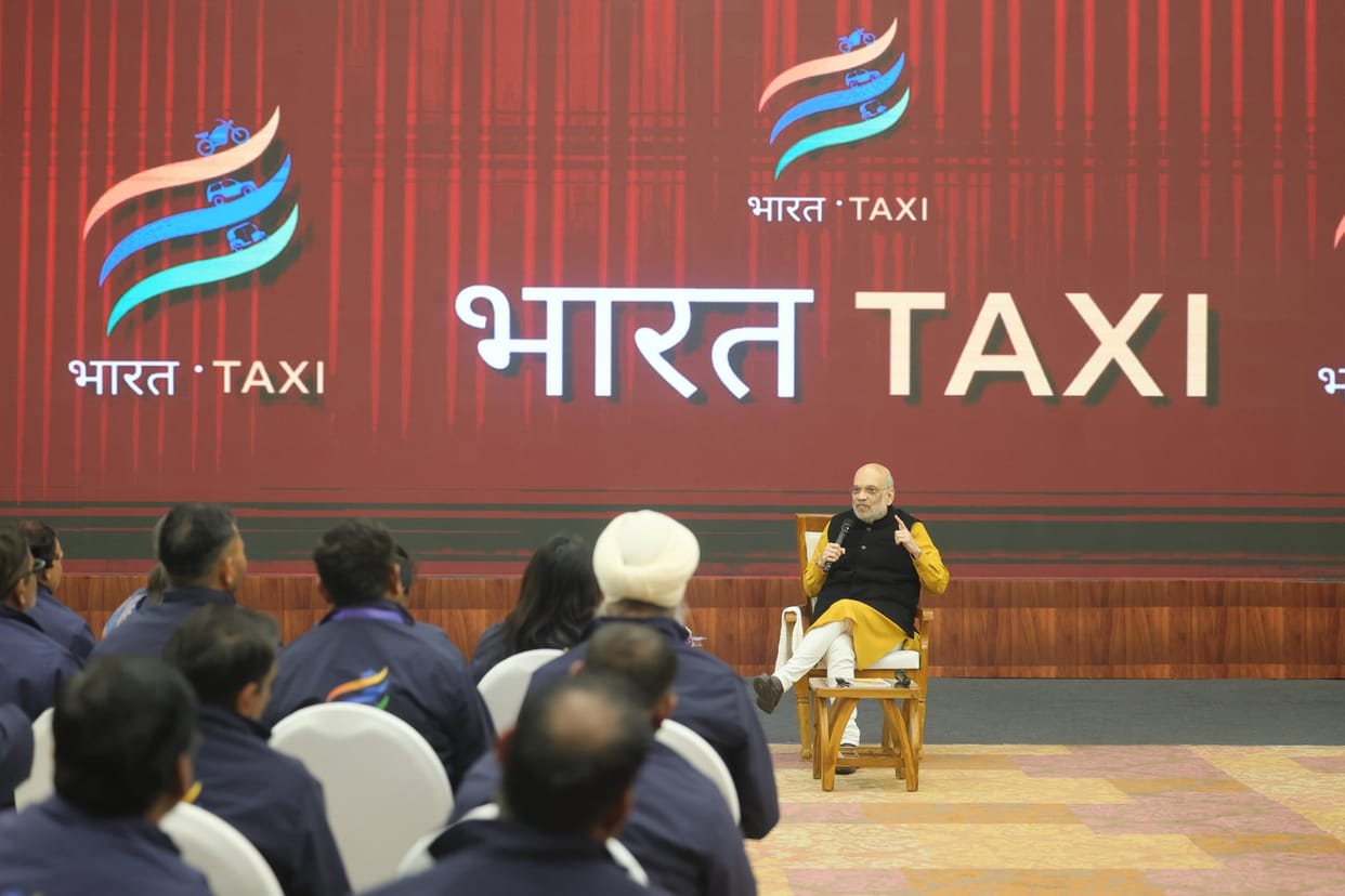 bharat taxi challenges vs ola uber amit shah plan