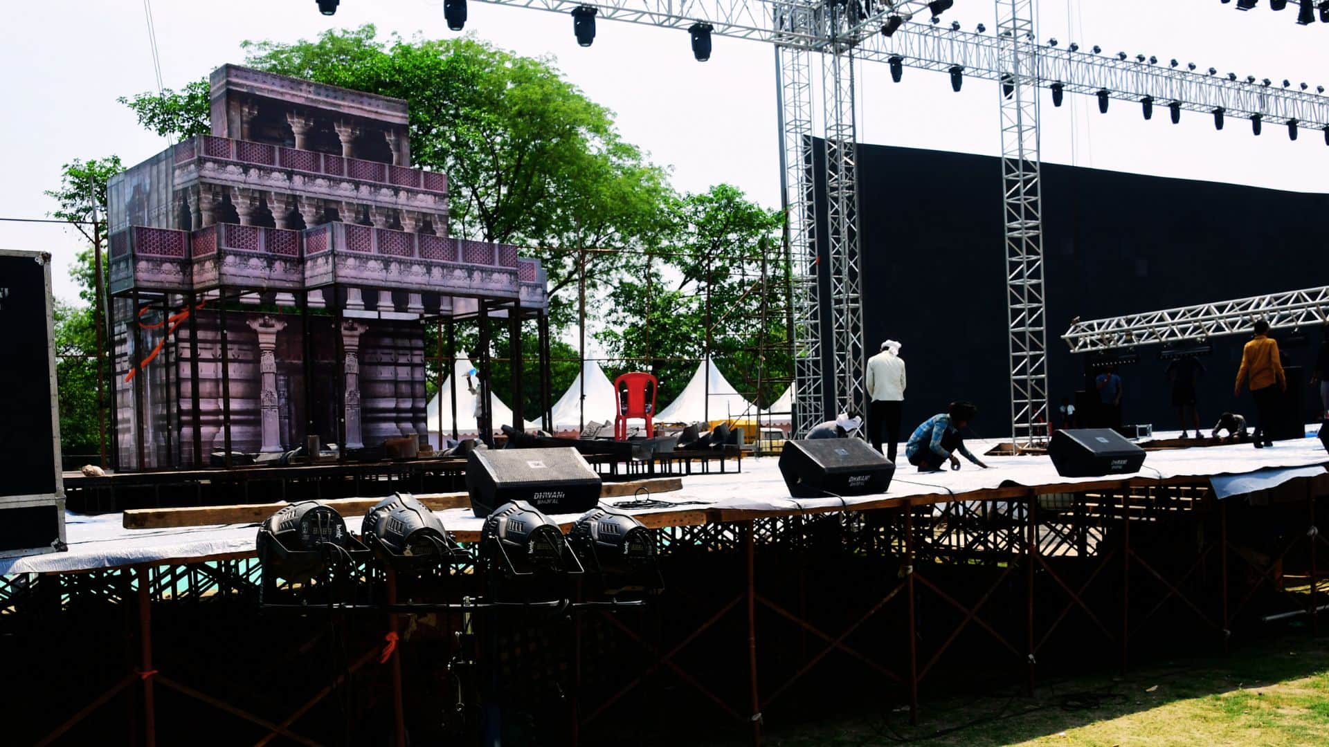 samrat Vikramaditya Grand Spectacle in Kashi 3 Stages 18 Horses 2 Chariots Cm Mohan Yadav