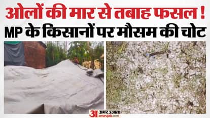 Weather changes in Pichhore, heavy rain and hailstorm affect normal life