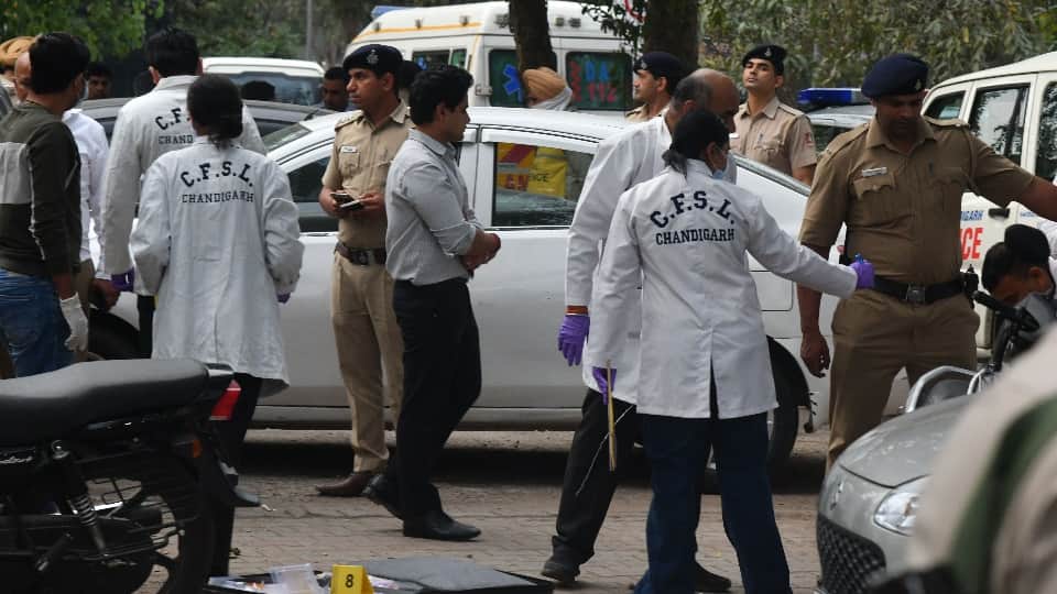 चंडीगढ़ में भाजपा दफ्तर के बाहर धमाका