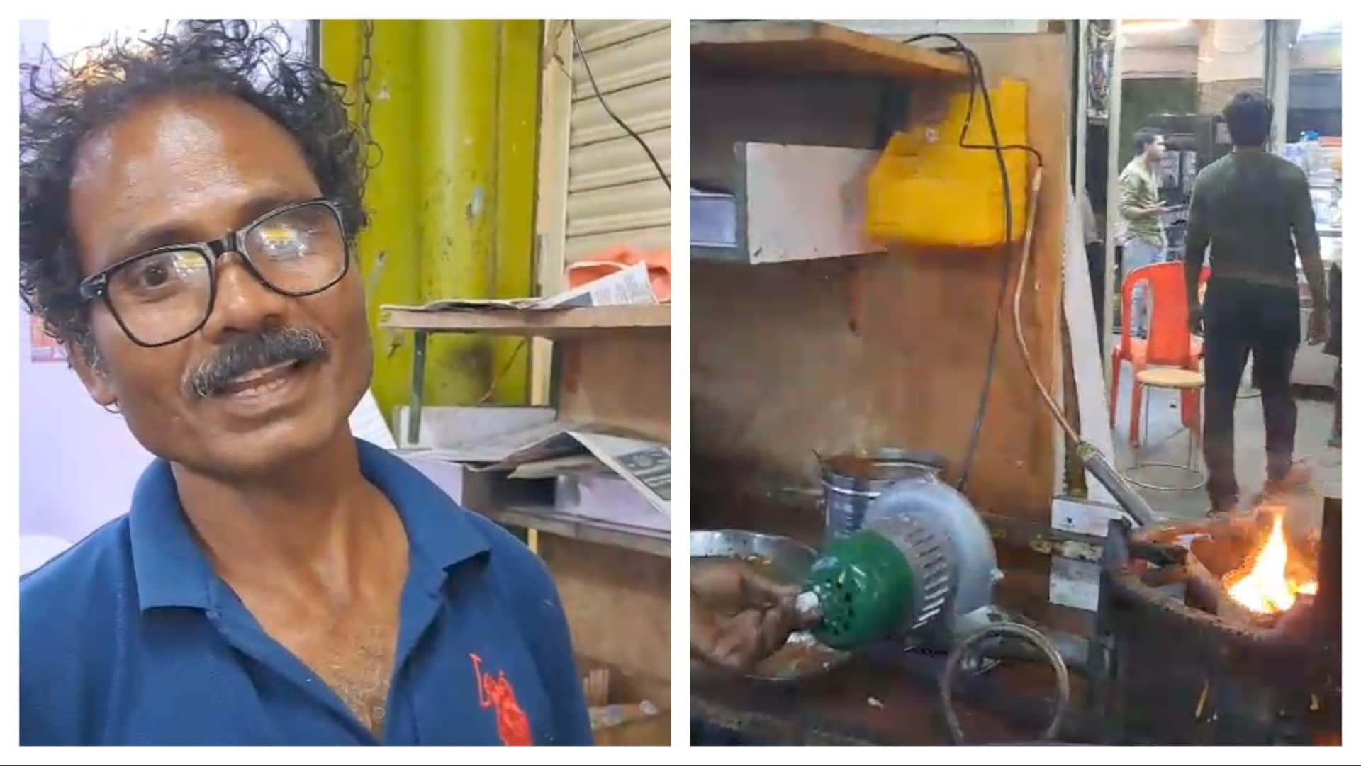 डीजल से चलने वाला जुगाड़ चूल्हा हीरालाल गुप्ता ने बनाया।