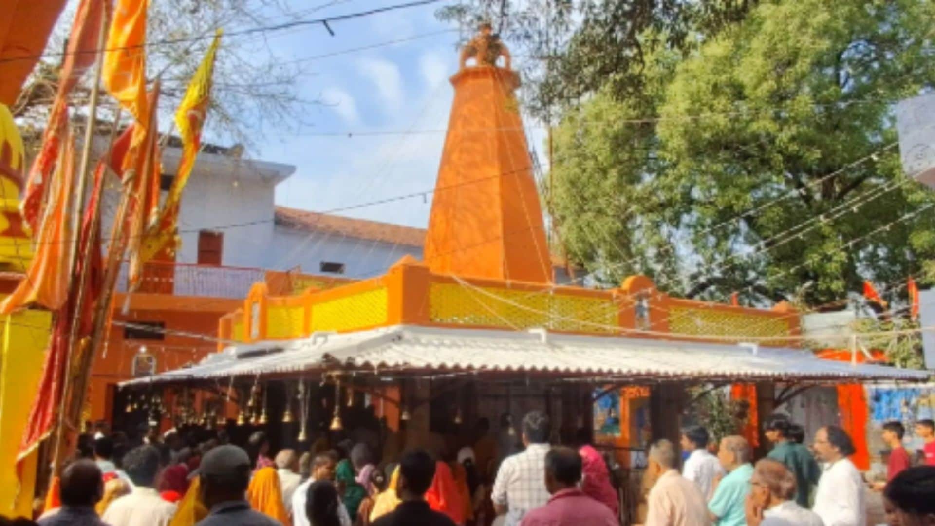 Sagar unique Hanuman temple with parade when troubleshooter himself arrived in parade instead of soldier