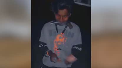 Facebook don fearless! Video of him brandishing a weapon goes viral in Siwan