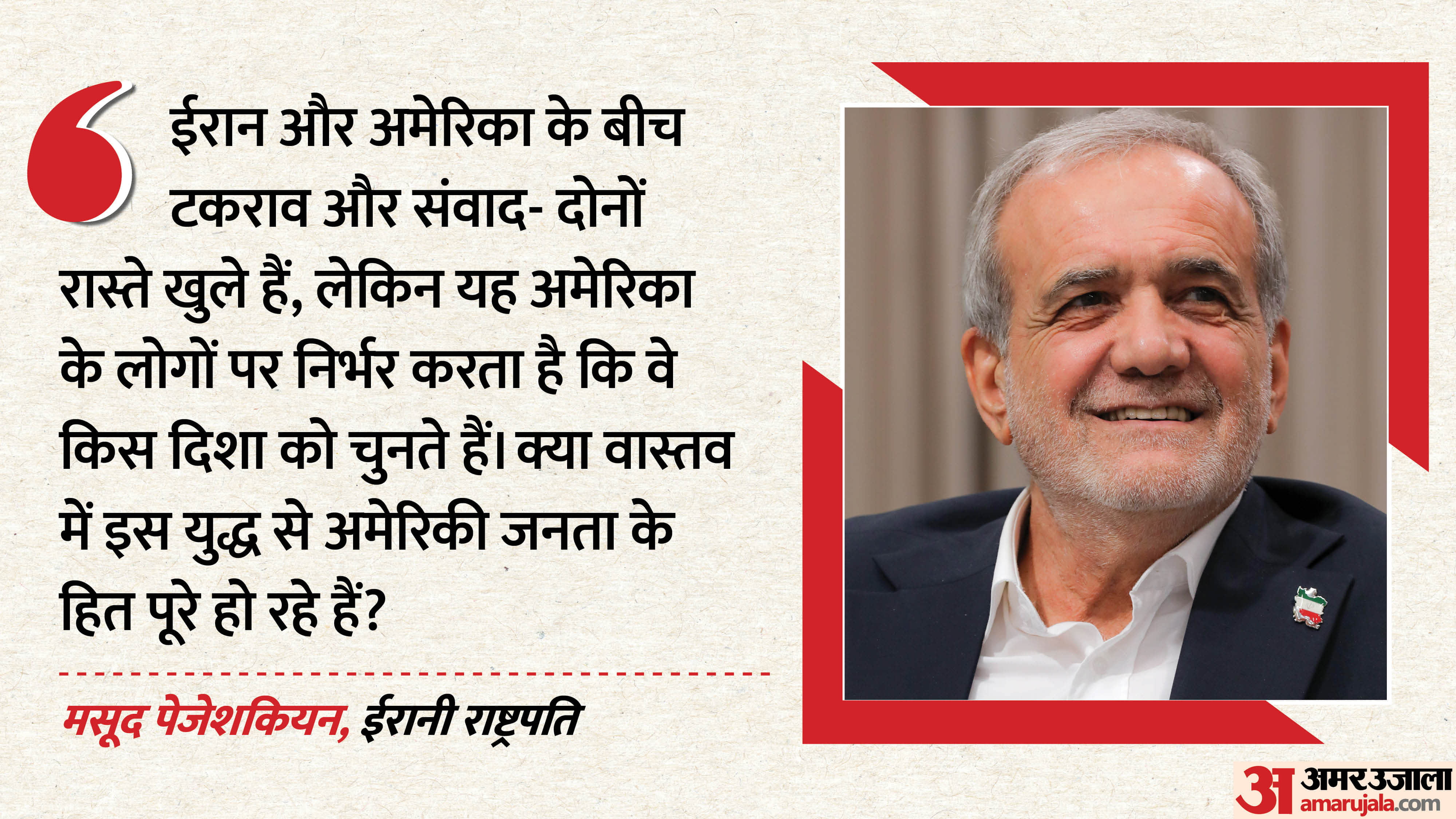 ईरान के राष्ट्रपति मसूद पेजेशकियन