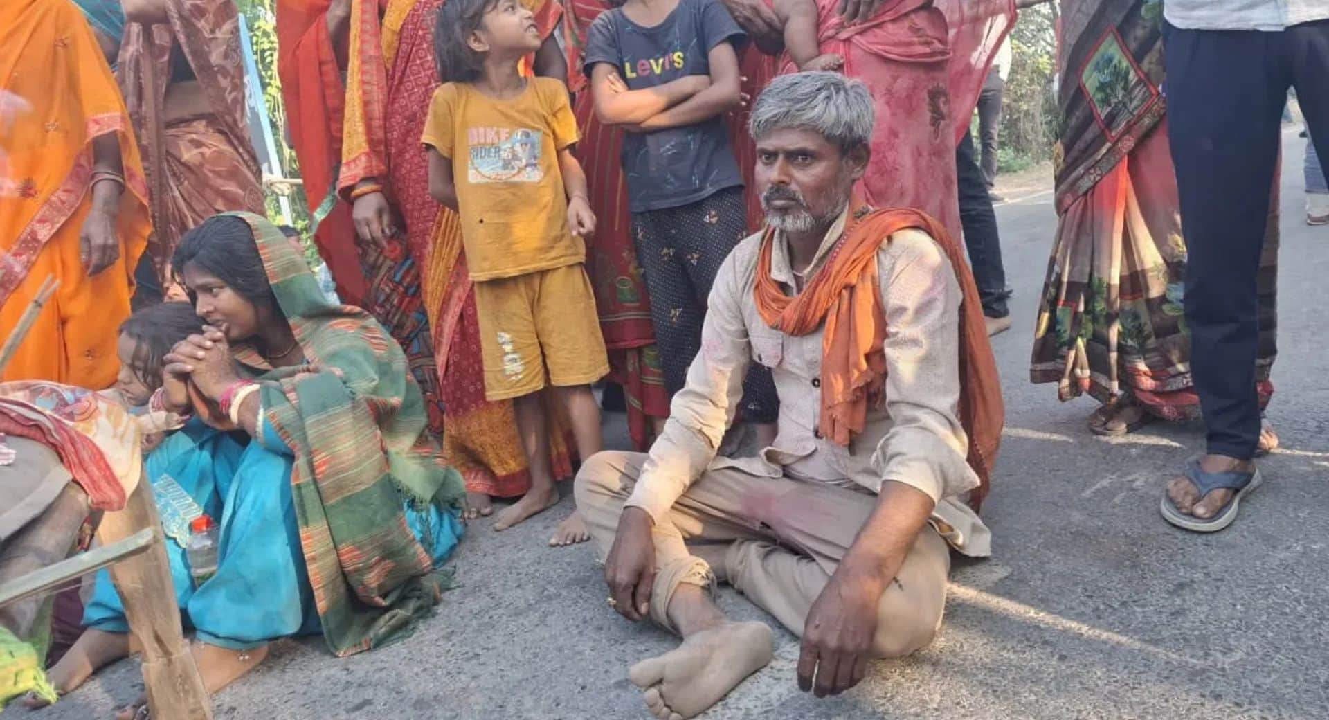 शव पहुंचने पर हाईवे जाम