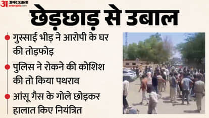 Chaos erupts in Neemuch district over molestation of a minor; police pelted with stones, tear gas shells fired