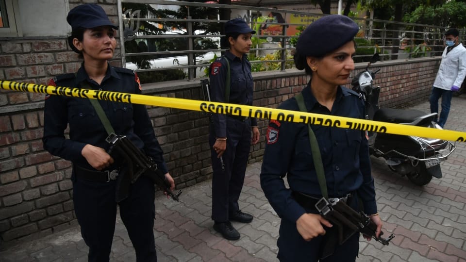 Punjab BJP Office Explosion Outside Wearing Saffron Scarf Around His Neck He Pulled Grenade Pin and Threw It
