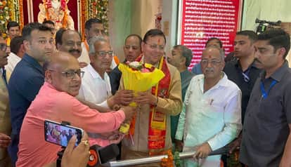 CM Dhami reached Hanuman Dham in Ramnagar