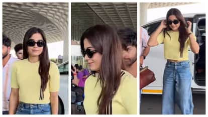 Rashmika Mandanna Latest Airport Look goes viral fans asked about vijay deverakonda