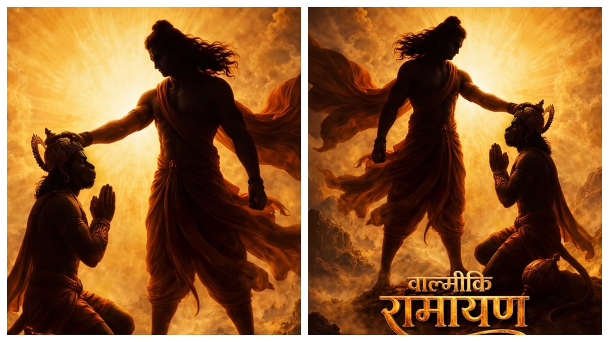 Valmiki Ramayana First Look poster release on hanuman jayanti 2026 release on October 2