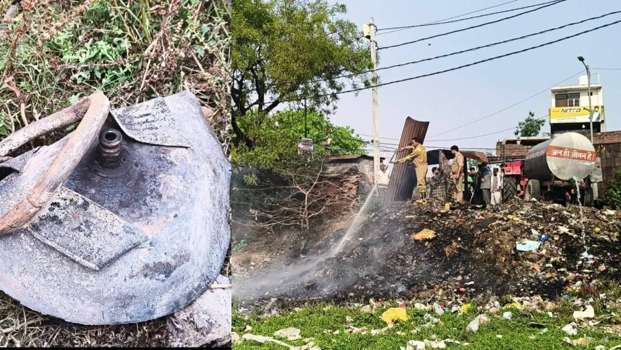 Amethi: Massive fire in tea stall, cylinder explosion causes panic