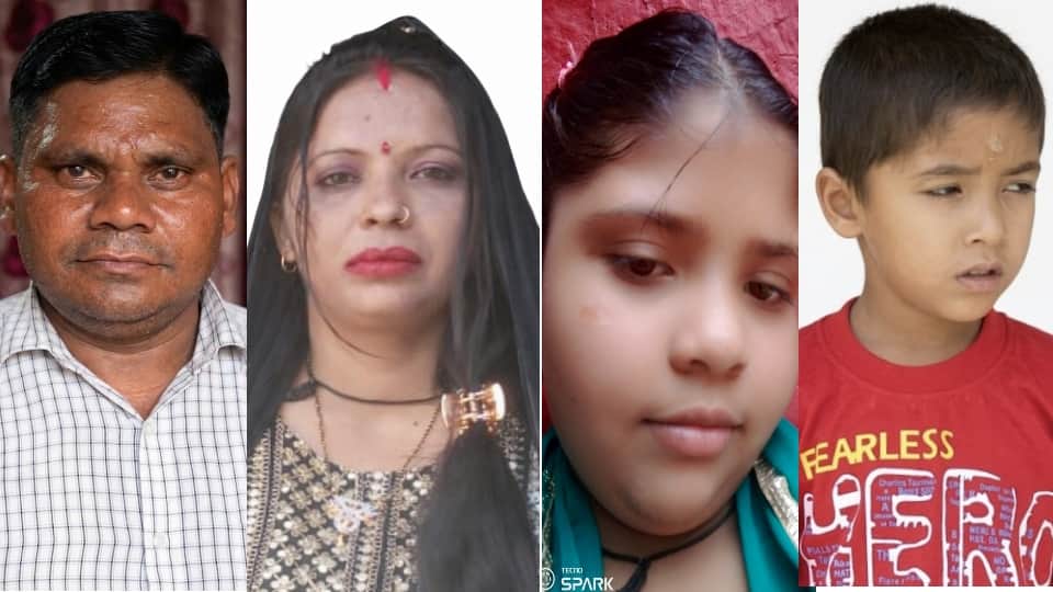 Four dead in accident: Four died in a family of five, only one child survived, three at Jagahedi toll plaza