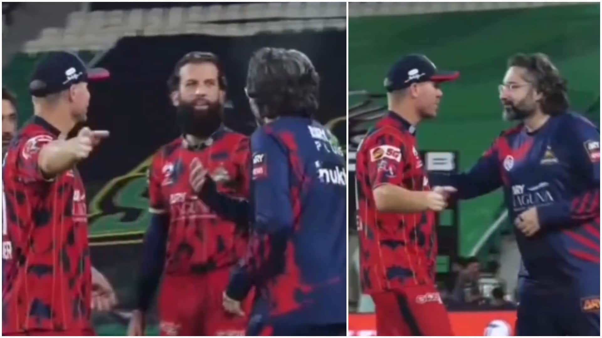 डेविड वॉर्नर की मोईन अली से हुआ झगड़ा