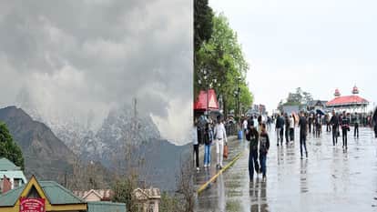 Himachal Weather:  Snowfall on the peaks of Rohtang, Bharmour, Lahaul, and Manali; heavy rain in Shimla.