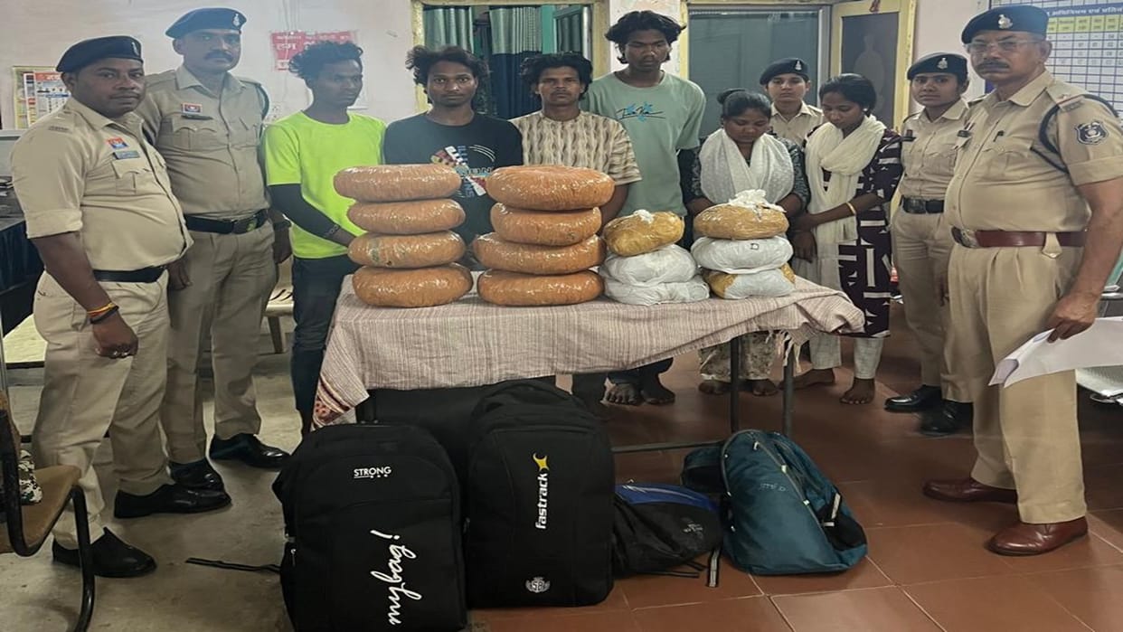 Raipur police arrested an interstate accused with 22 kg of ganja