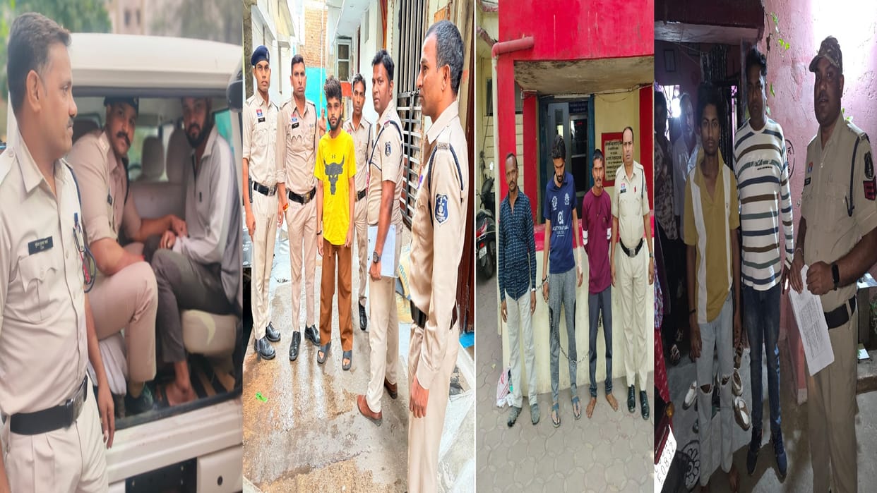 Effect of 'Operation Kaalchakra' in Raipur: Police arrested 14 warrantees, paraded 60 criminals