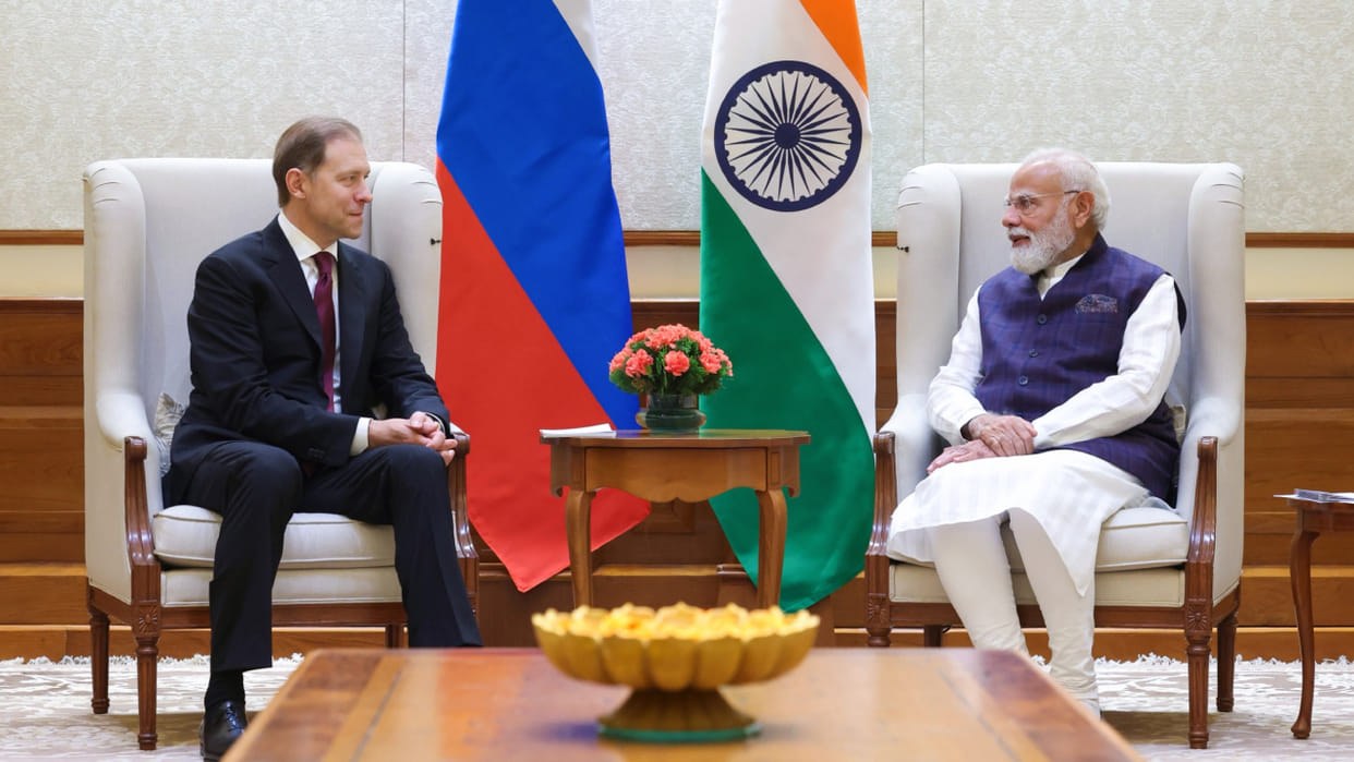 Russia India Energy Ties Crude Oil LNG supply West Asia crisis Denis Manturov Strait of Hormuz