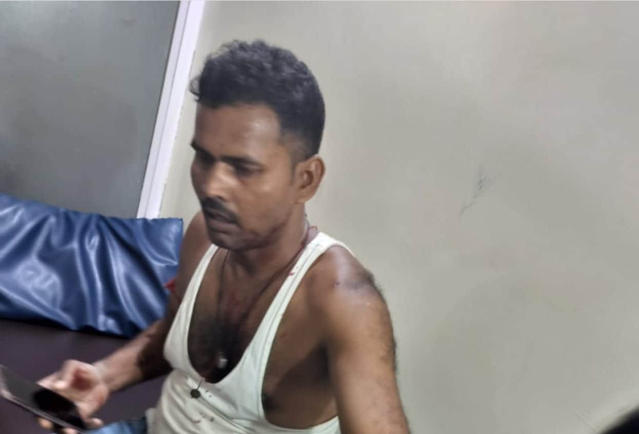 इस युवक को तेंदुए ने बनाया निशाना।