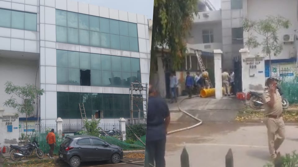 Fire breaks out at a company in Udyog Vihar Phase-1, Gurugram