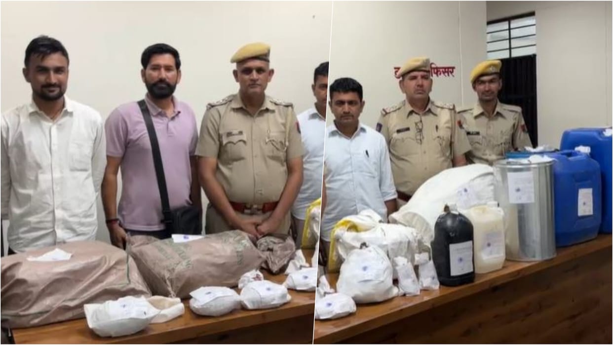 Jodhpur News: Drugs factory running on rooftop busted, MD worth ₹3 crore seized in AGTF raid; accused detained