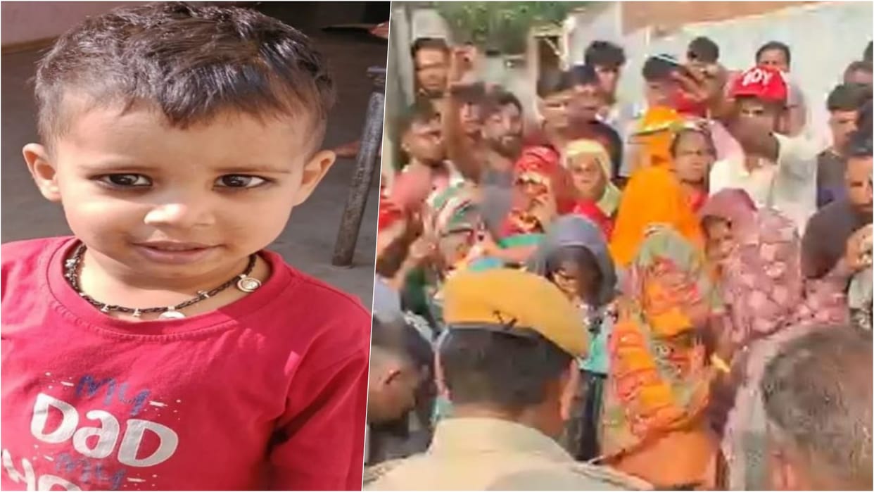 Kotputli-Behror News: Three-year-old child crushed under school bus while getting down, dies on the spot