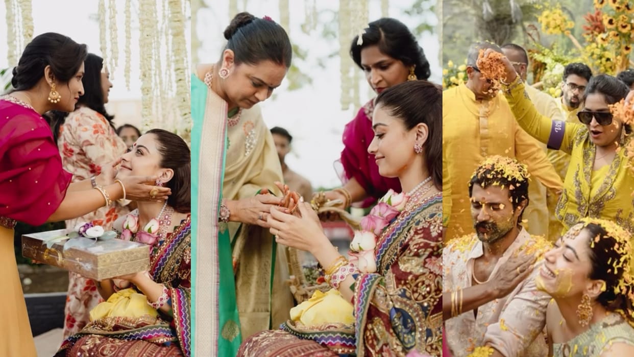 Look Unseen Photos Of Vijay Deverakonda And Rashmika Mandanna Wedding With Family