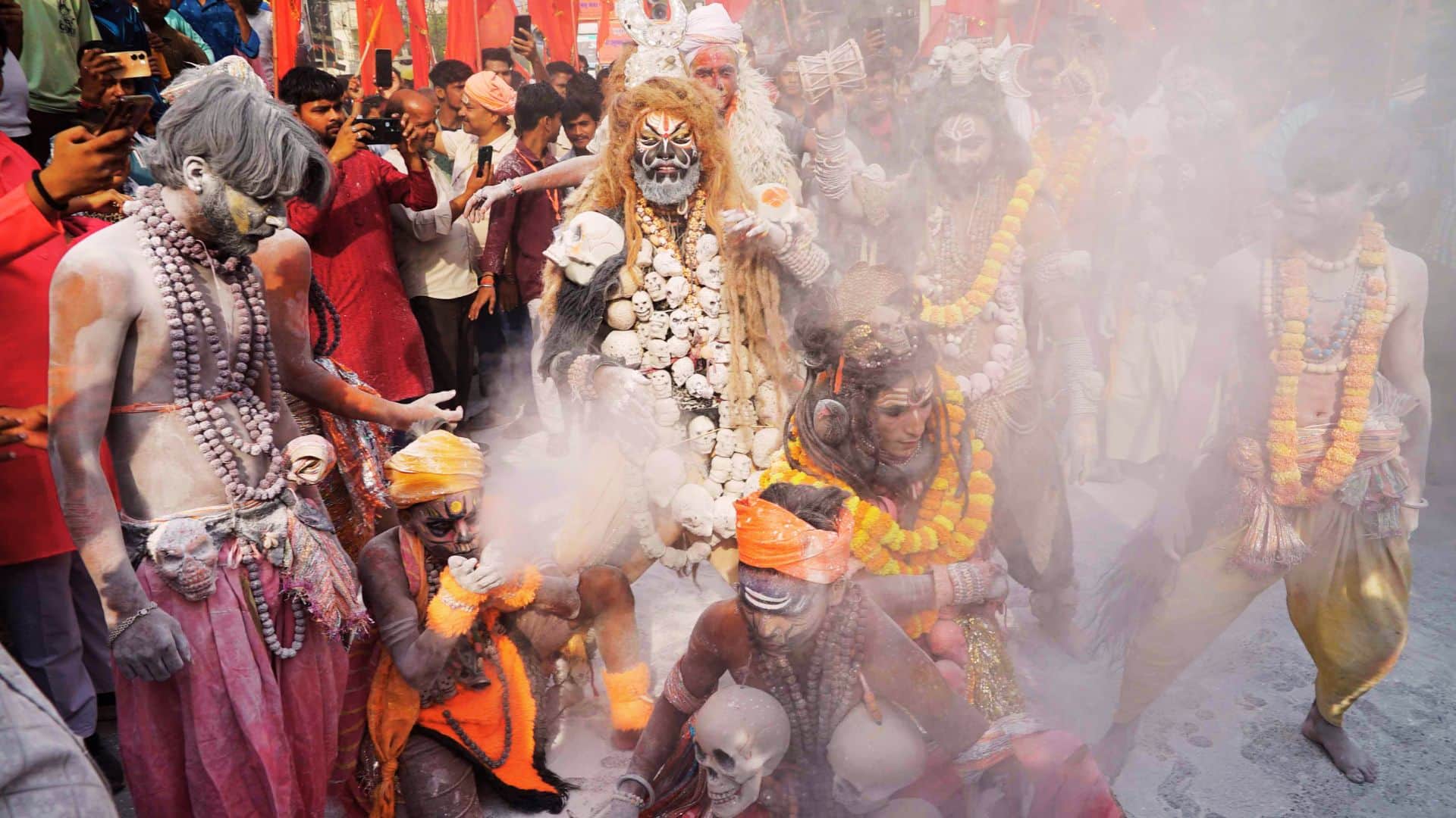 Hanuman Jayanti Chants of Hail Anjani Son Hanuman Resound Banners Bearing Name of Lord Rama