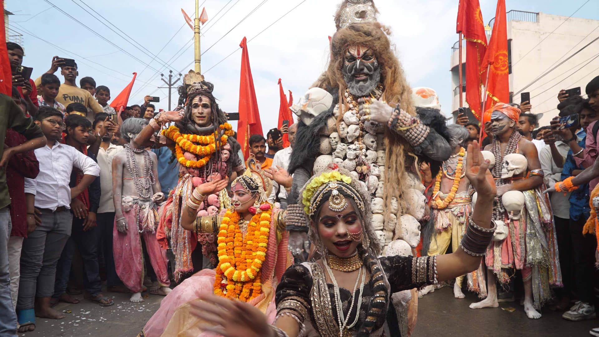 Hanuman Jayanti Chants of Hail Anjani Son Hanuman Resound Banners Bearing Name of Lord Rama
