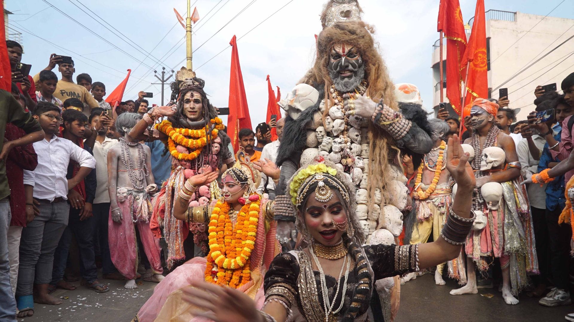 Hanuman Jayanti Chants of Hail Anjani Son Hanuman Resound Banners Bearing Name of Lord Rama