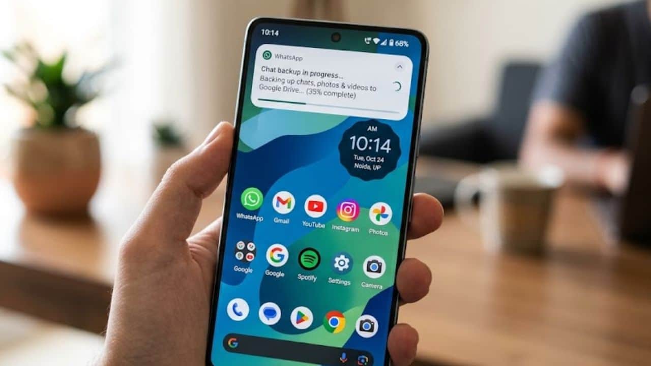 why WhatsApp backup chat daily notification on mobile screen