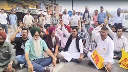 Entry Tax Dispute: Protest near Dehni on Himachal-Punjab Border; Traffic Slows Down on Four-Lane Highway