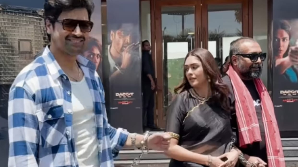 Dacoit Movie Trailer Launch Event Actor Adivi Sesh And Mrunal Thakur With Anurag Kashyap