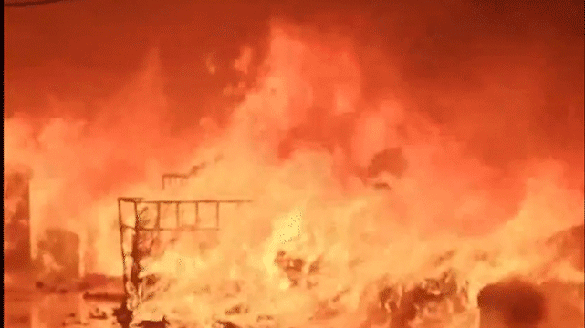 Gujarat Fire Update Kandla Massive blaze SEZ textile unit fire brigade casualties rescue operations hindi news