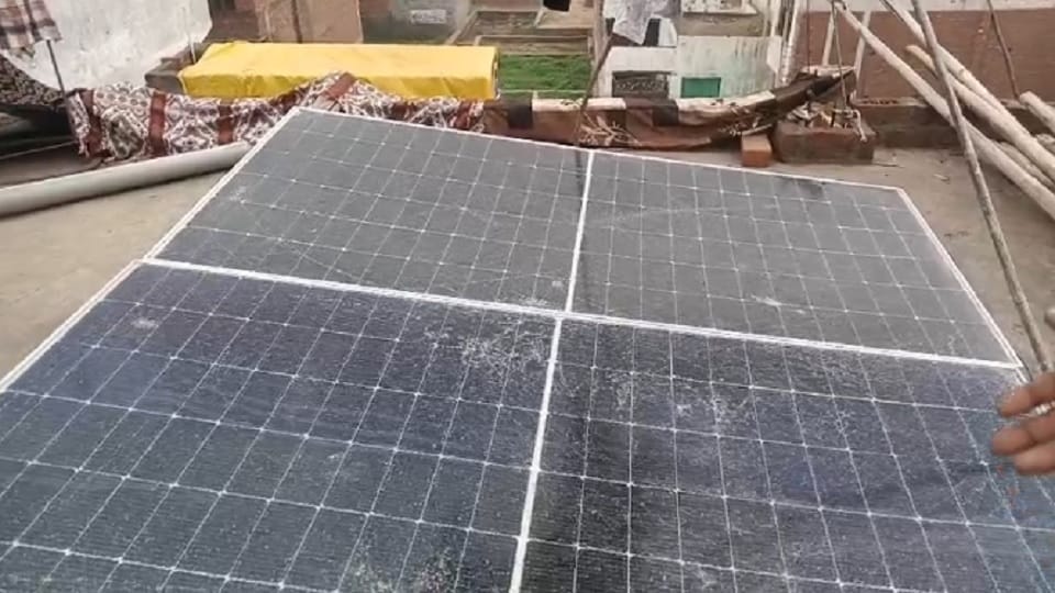 Lightning caused damage to approximately 10 houses in Pilkhuwa