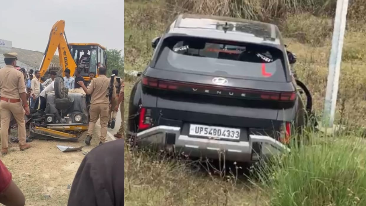 Speeding car crashes into auto-rickshaw 10 injured in Mau