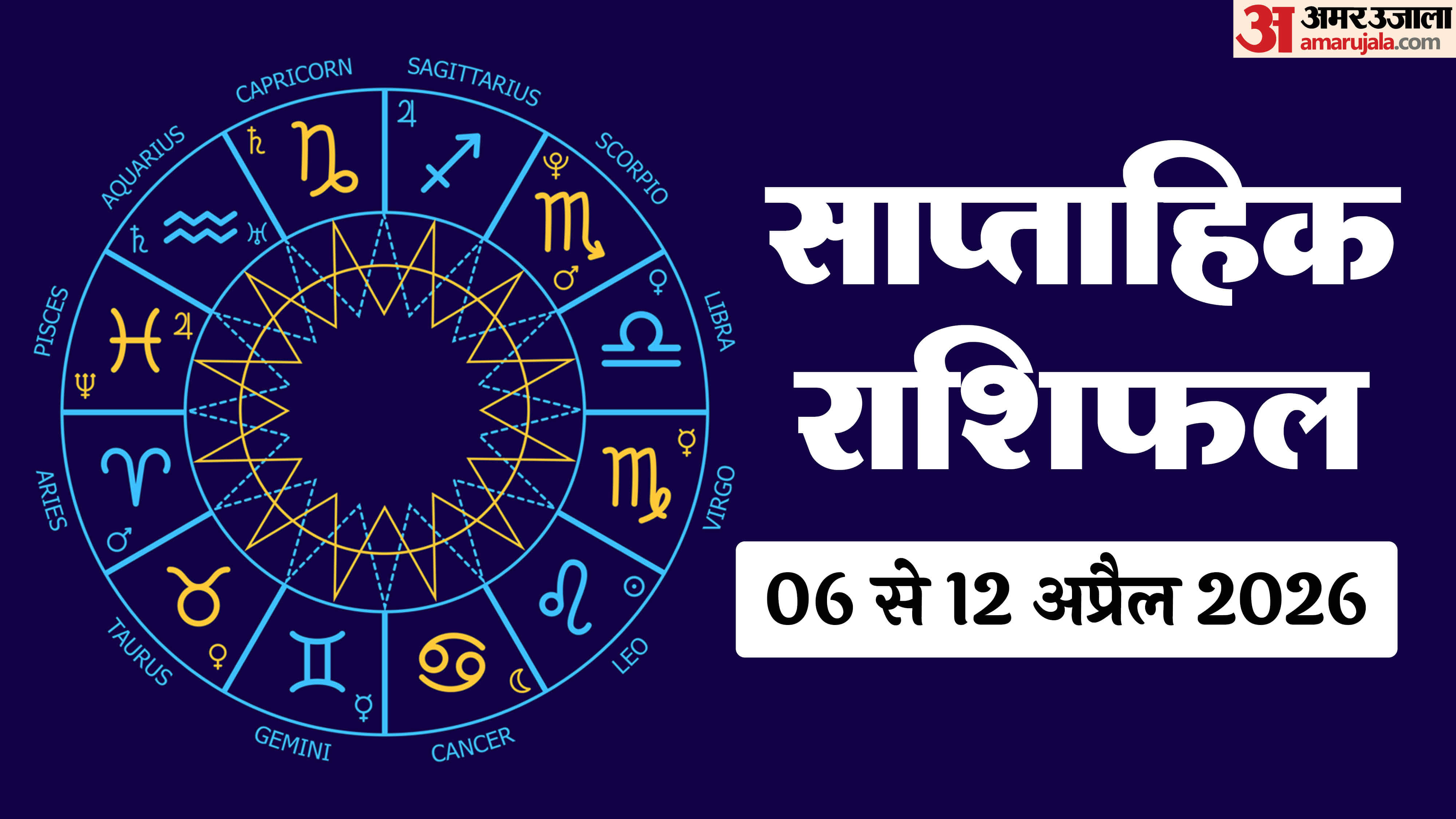 Weekly Horoscope 06 April to 12 April 2026 Saptahik Rashifal Mesh Kark Tula Meen In Hindi