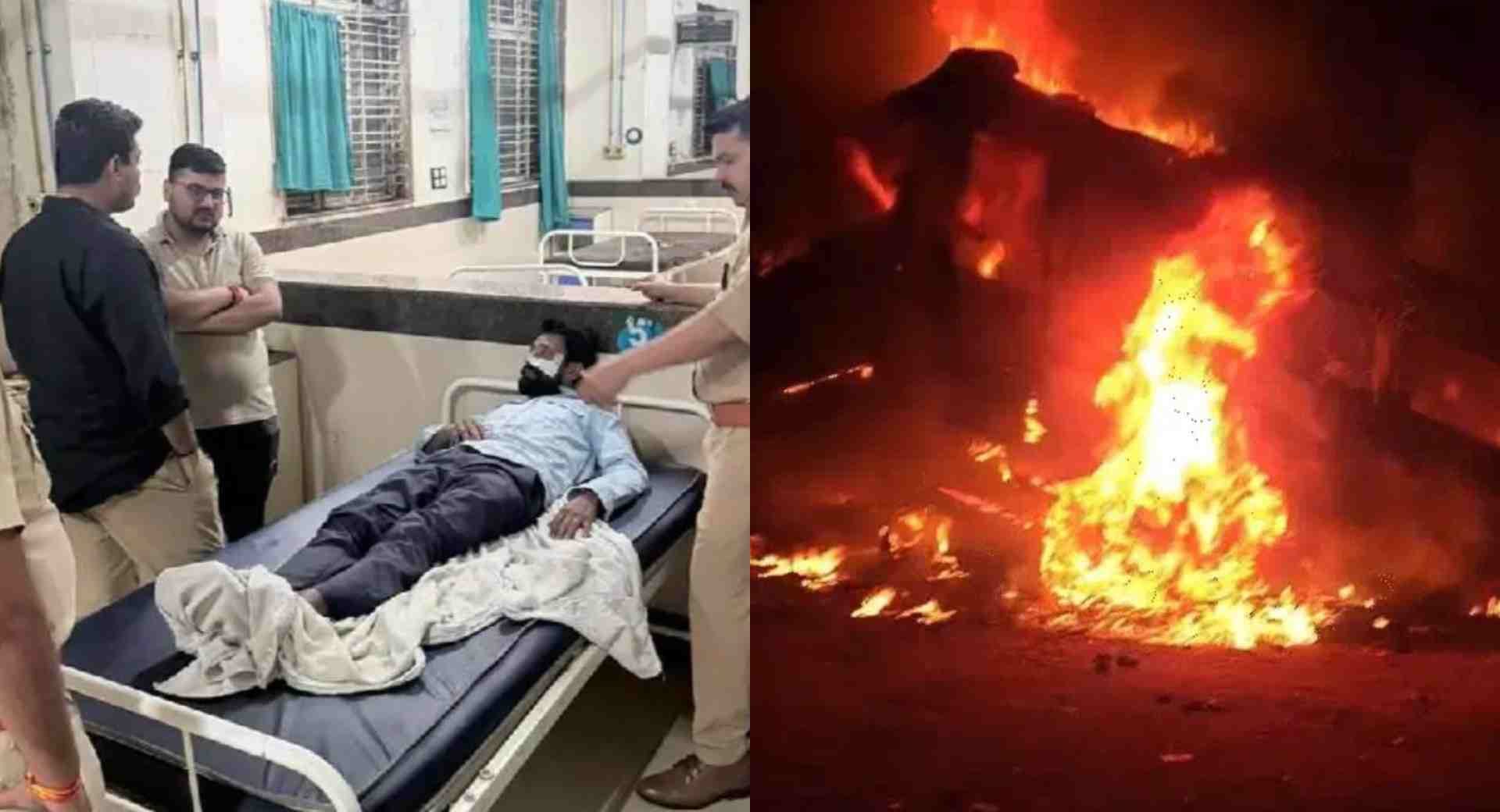 उज्जैन-गरोठ हाईवे पर भीषण हादसा